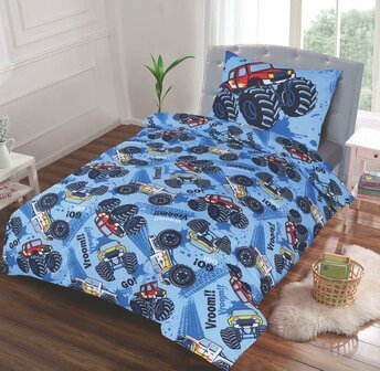 Dekbedovertrek Monster truck Vroom