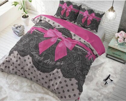 Dekbedovertrek 240x200/220 Romance roze