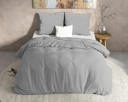 Flanel Dekbedovertrek Mendez Grijs 200x200/220