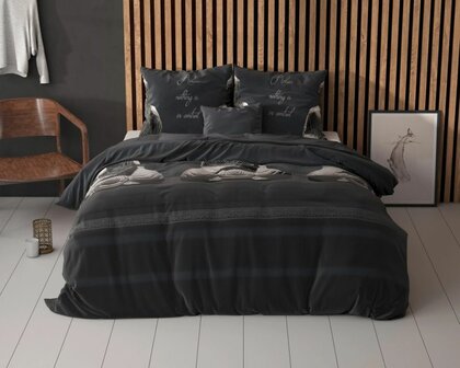 Dekbedovertrek Buddha Antraciet