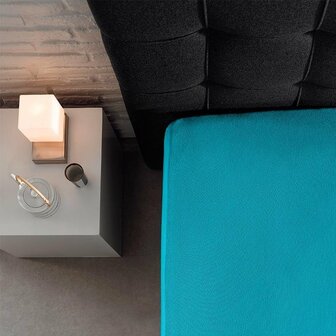Jersey Hoeslaken Turquoise