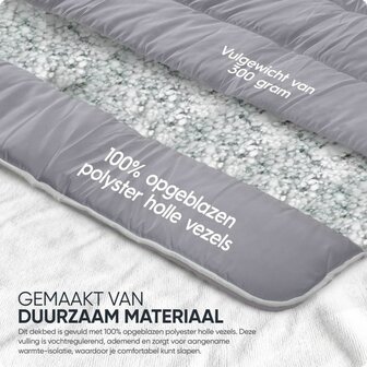 All-in one lazy dekbed Antraciet