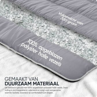All-in one lazy dekbed Zwart-Antraciet