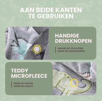 Dekbedovertrek Glow in the dark Dinosaurs Grijs