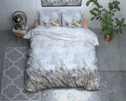 Dekbedovertrek Janine Flanel grijs