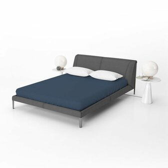 Jersey Hoeslaken blauw