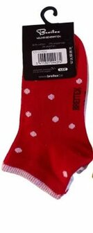 Kinder sneaker sokken rood