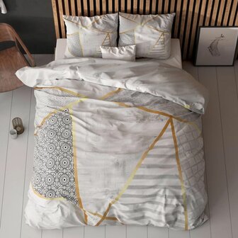 Dekbedovertrek 240x200/220 Graphic Wit