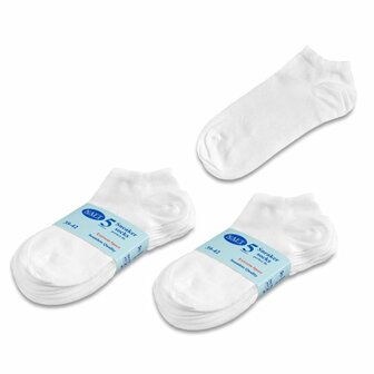 Sneaker Sokken 5-pack Wit