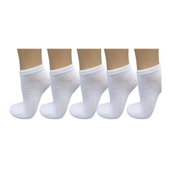Sneaker Sokken 5-pack Wit