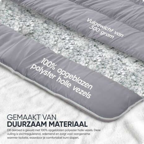 All-in one lazy dekbed Antraciet
