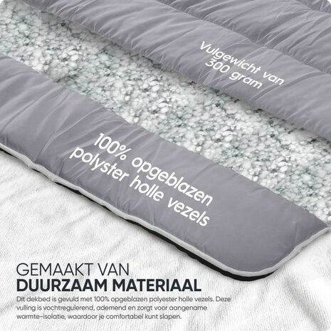 All-in one lazy dekbed Zwart-Antraciet