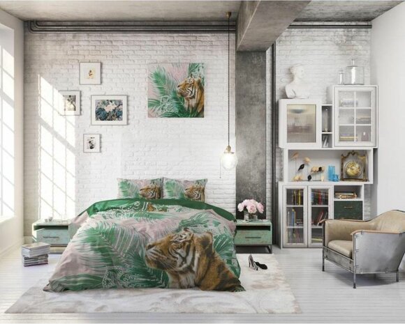 Dekbedovertrek Tiger Woods groen