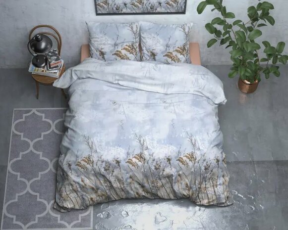 Dekbedovertrek Janine Flanel grijs