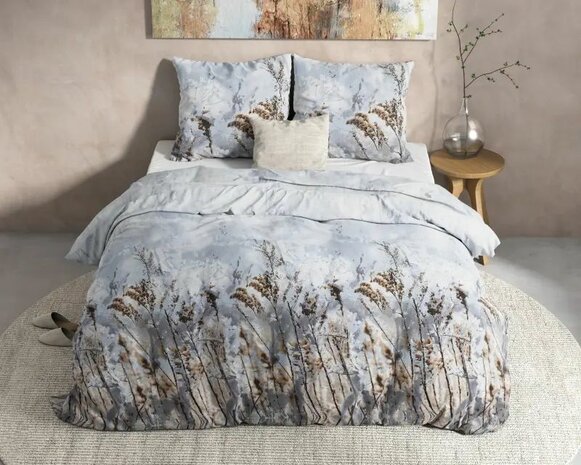 Dekbedovertrek Janine Flanel grijs