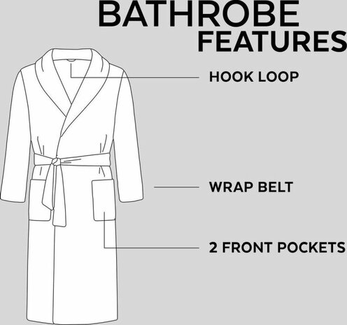 Soft Terry Badjas antraciet