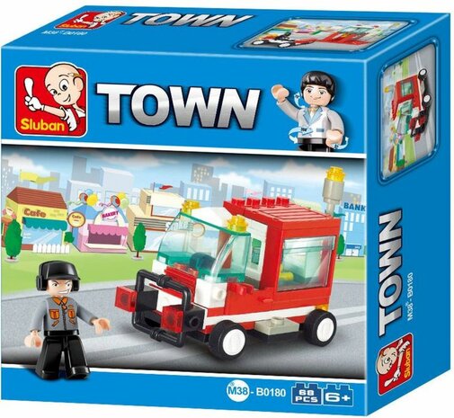 Sluban City Motors M38-B0180 Werkwagen 68-delig