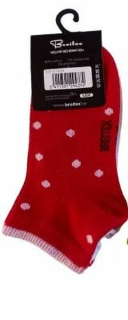 Kinder sneaker sokken rood