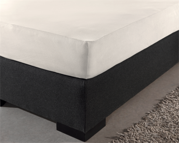 Hoeslaken 160/180x200 Jersey Creme