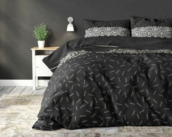 Dekbedovertrek 240x220 Dervio Antraciet
