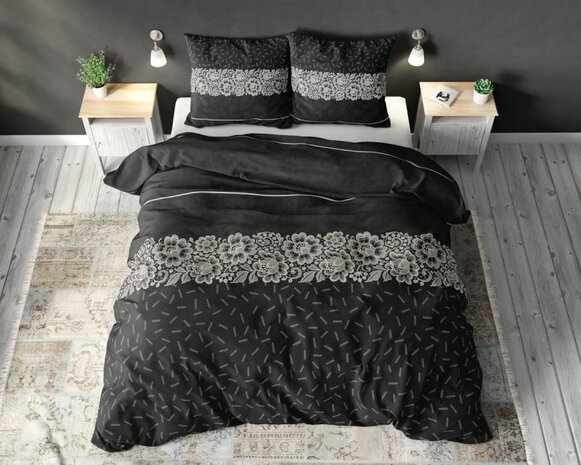 Dekbedovertrek 240x220 Dervio Antraciet