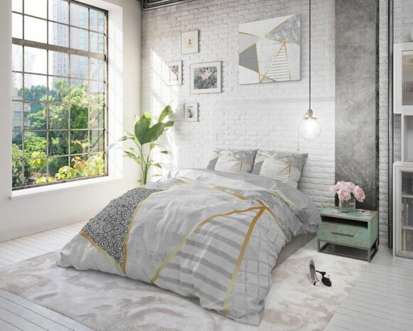 Dekbedovertrek 240x200/220 Graphic Wit