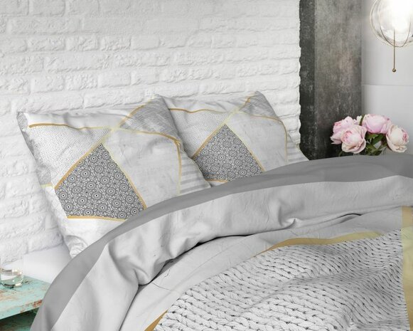 Dekbedovertrek 240x200/220 Graphic Wit