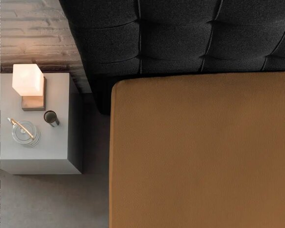 Hoeslaken 140x200 Taupe Jersey 135g