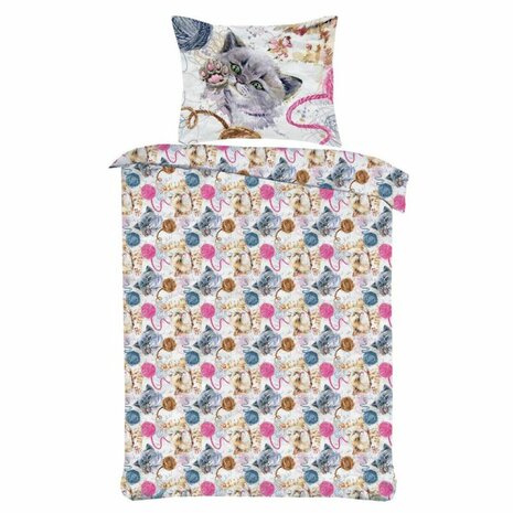 Dekbedovertrek 140x200-220 Cats
