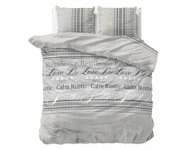 Dekbedovertrek 140x200/220 Residence grijs