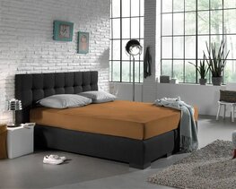 Hoeslaken 80/90/100 x 200/220 Jersey taupe